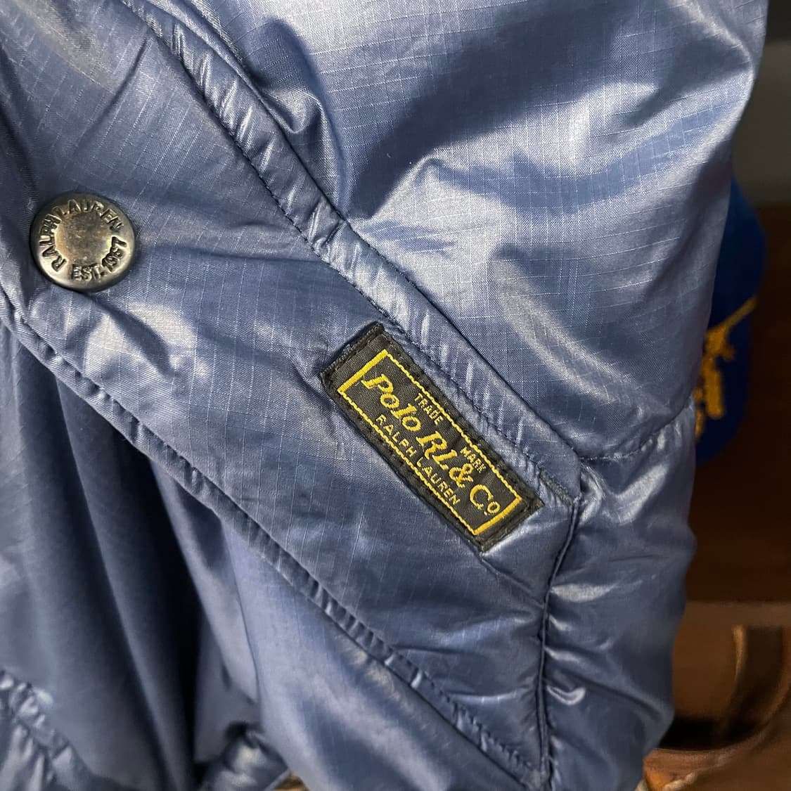 90s 폴로 랄프로렌 덕 다운 후드 패치 푸퍼 조끼 패딩 베스트 상품이미지6