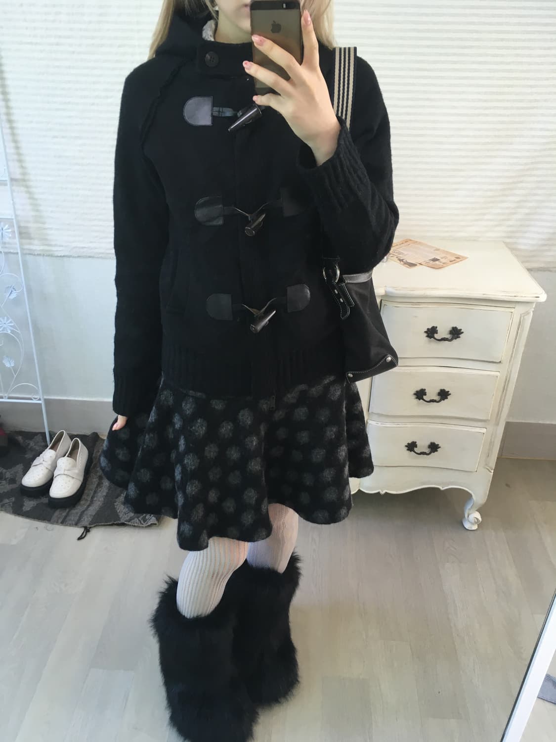 burberry wool duffle hood zip-up jacket 상품이미지8