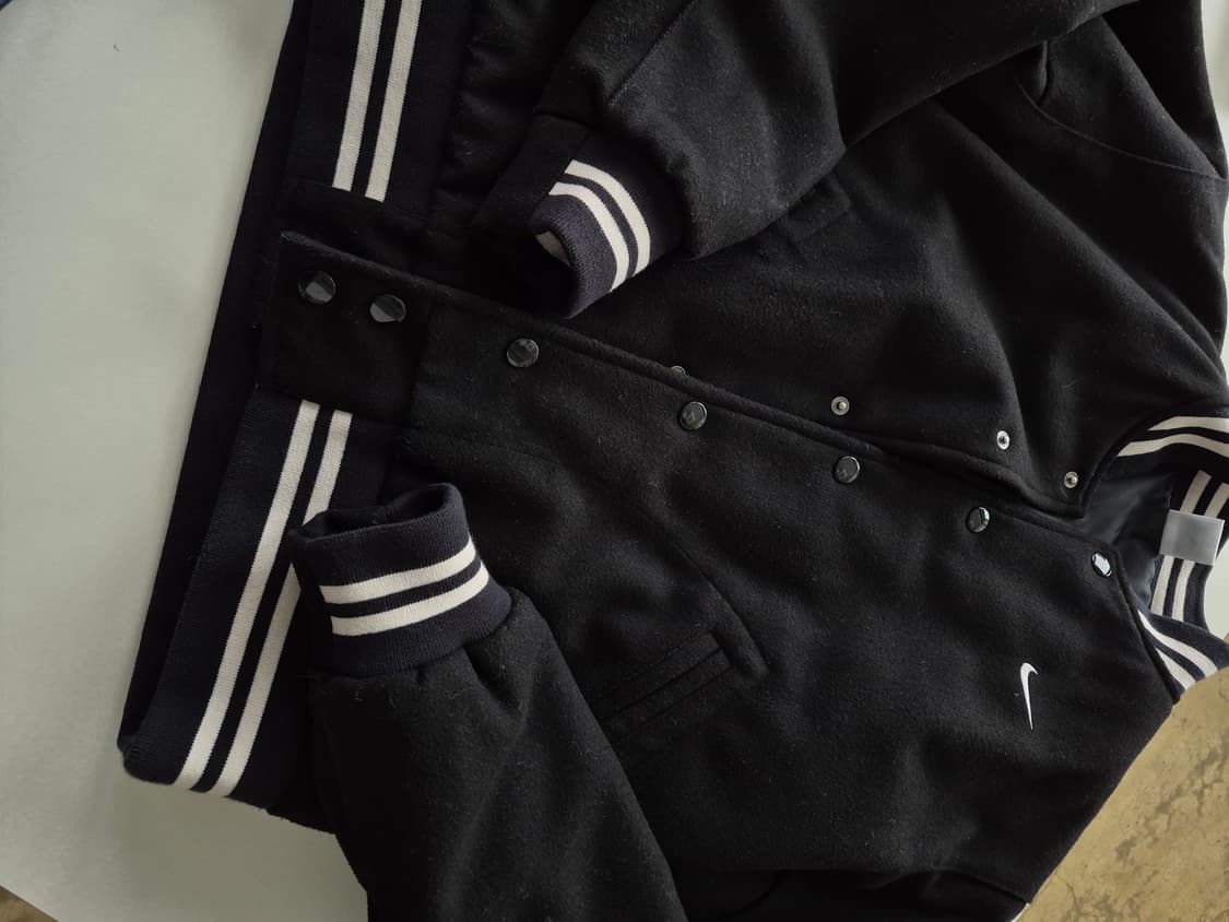 나이키 블랙 바시티 자켓(S 상품이미지5