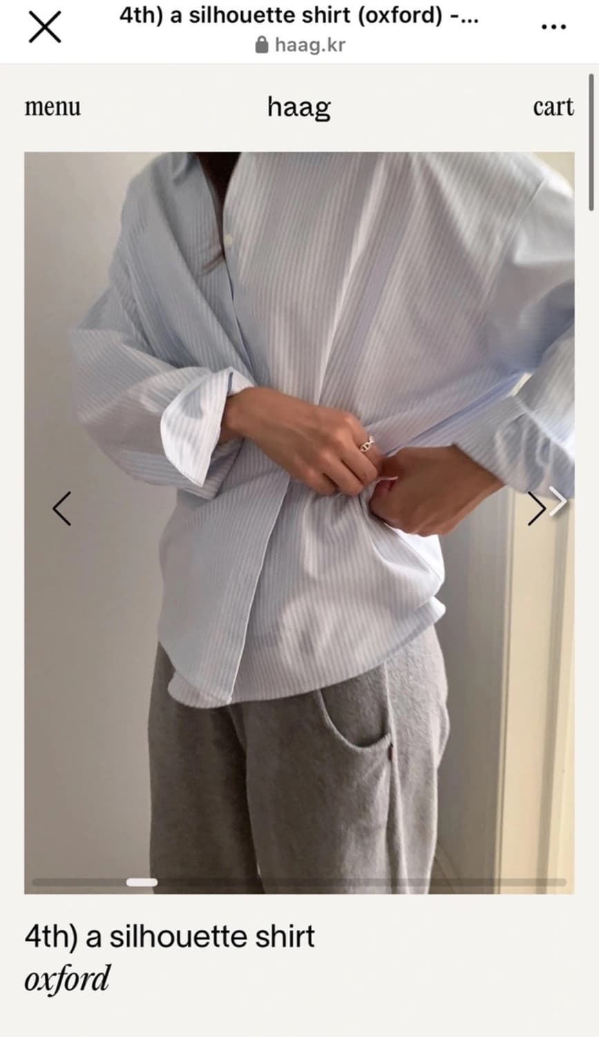 Haag 실루엣 셔츠 상품이미지1
