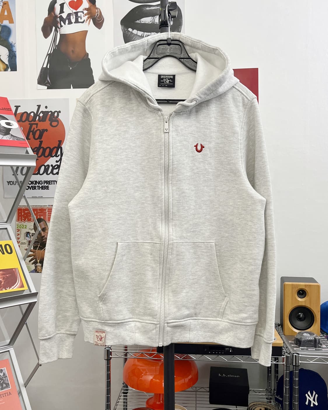 트루릴리젼 베이직 로고 후드집업 오트밀 상품이미지5