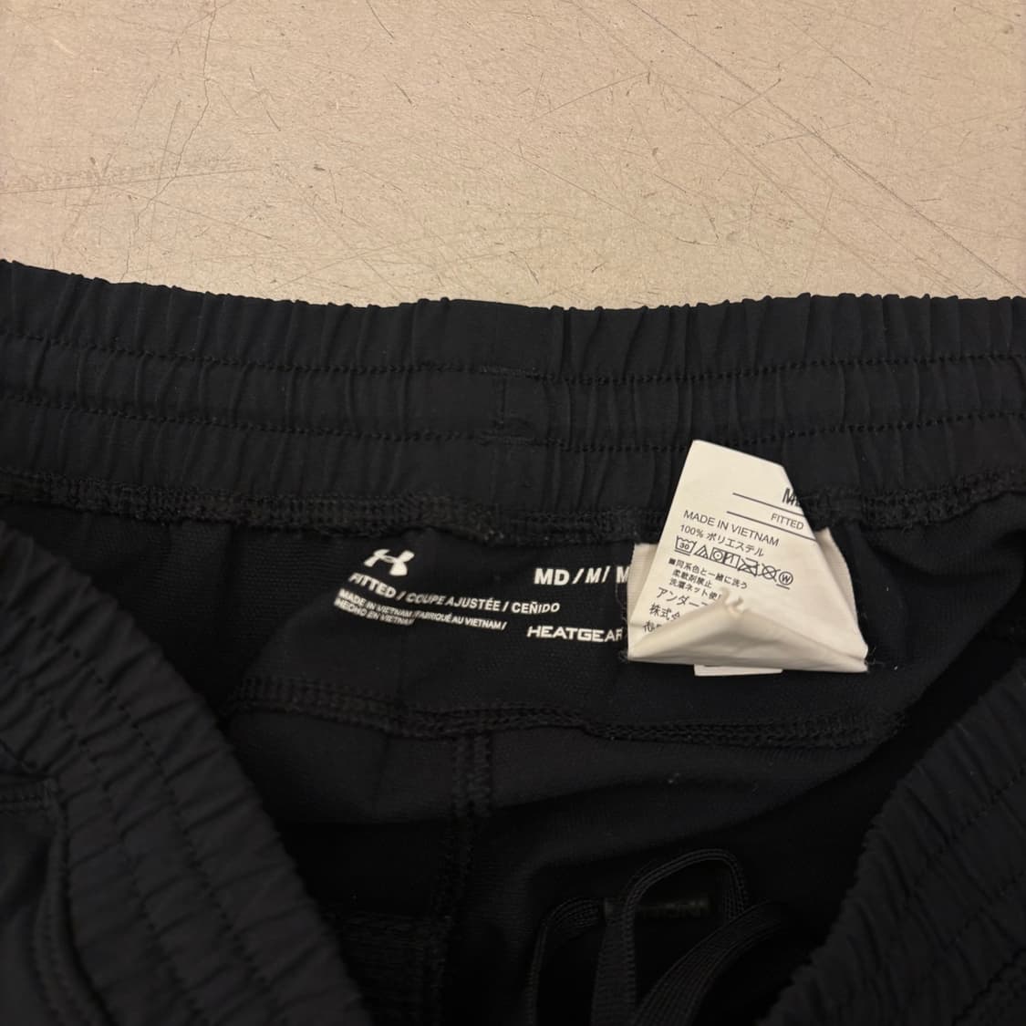 언더아머 블랙 스몰로고 스포티 조거 팬츠 상품이미지3