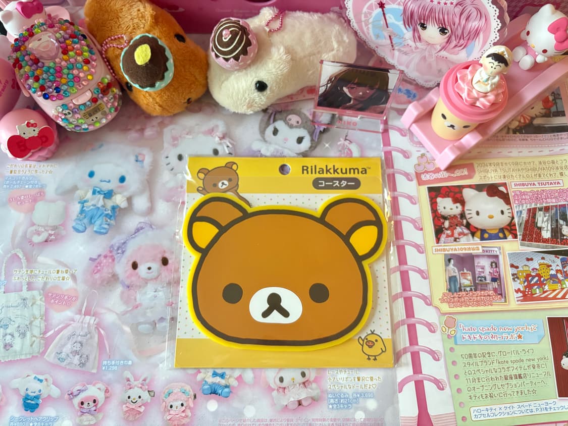 리락쿠마 실리콘 티코스터 상품이미지1