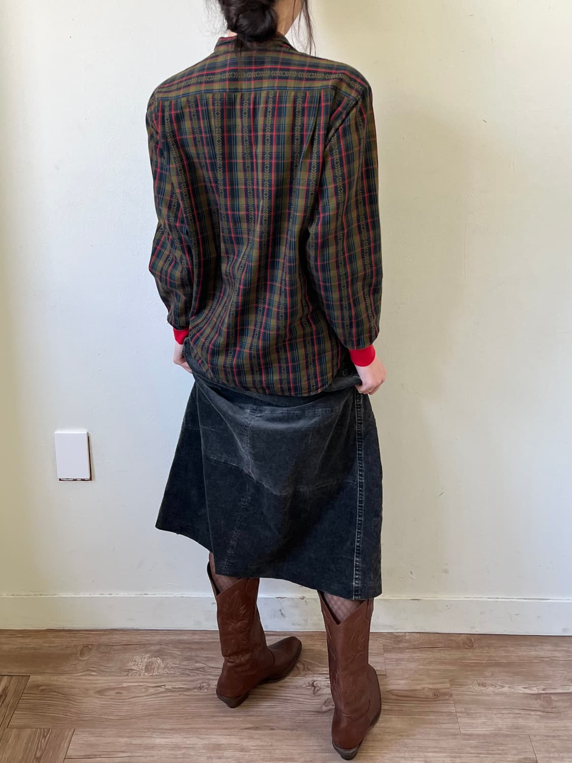 90‘s 이세이미야케 HAI 코듀로이 스커트 상품이미지4