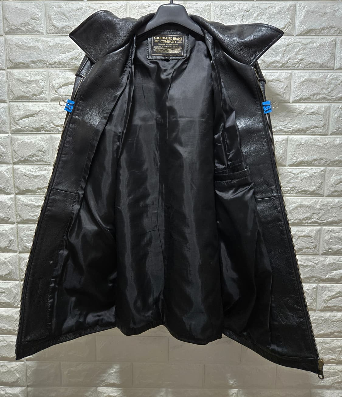 지오다노 진스 소가죽 자켓 100 상품이미지3