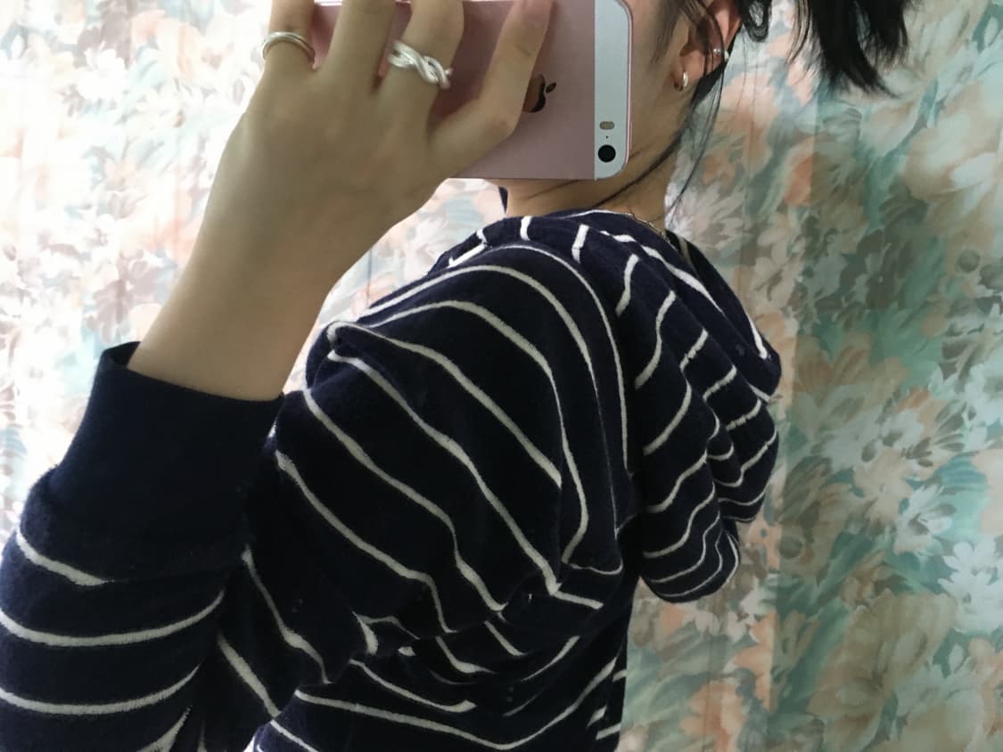 Japanese vintage Stripe hood 상품이미지1