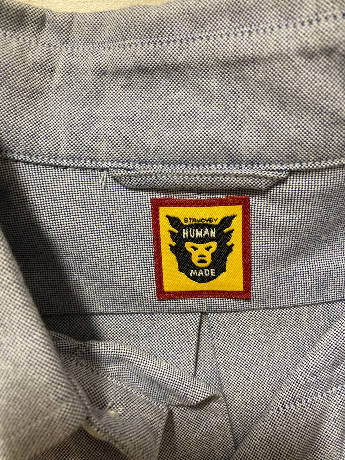 휴먼메이드 옥스포드 bd 셔츠 블루 L 팝니다 상품이미지3