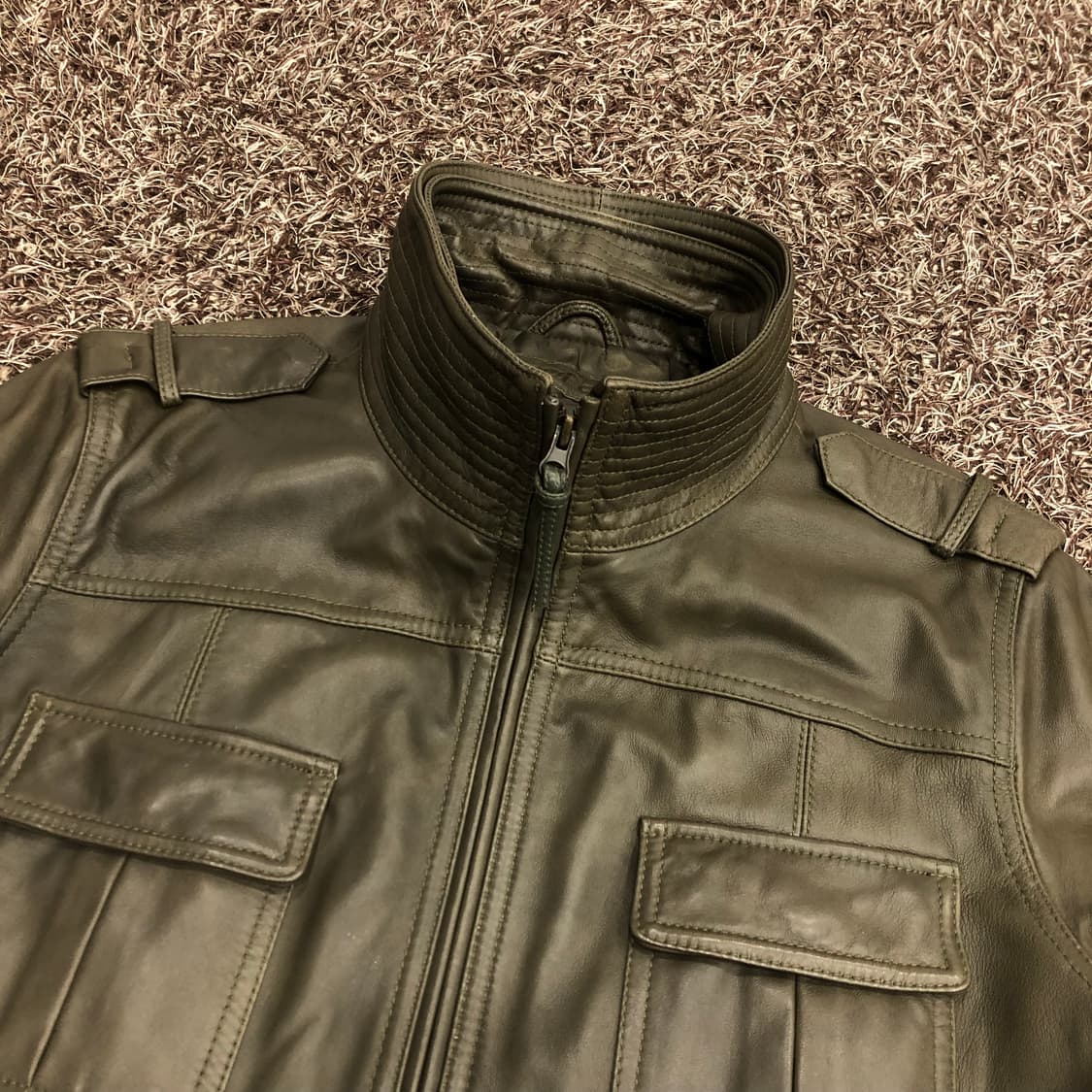 비욘드클로젯 양가죽 쿼드포켓 레더 가죽 자켓 상품이미지4