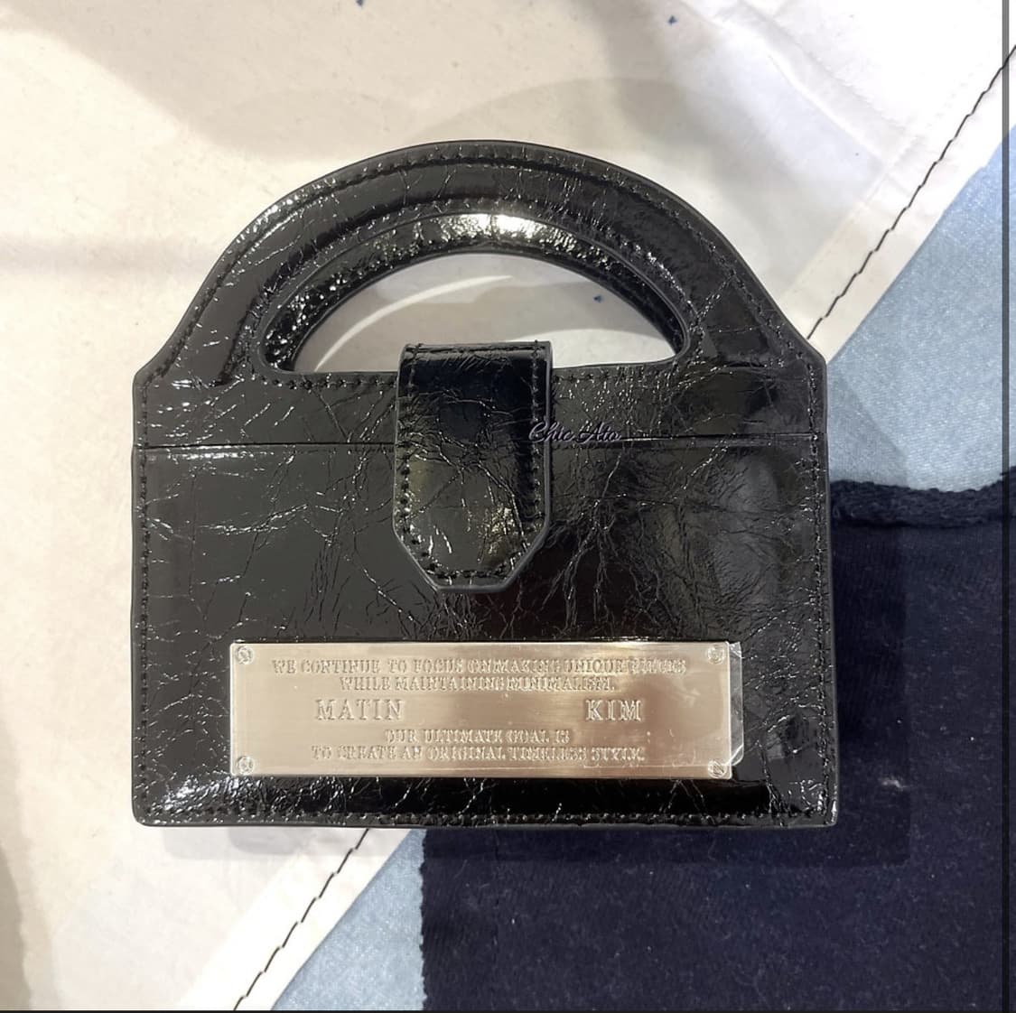 마뗑킴 아코디언 핸들 체인 웰렛 백 체인백 지갑  상품이미지4