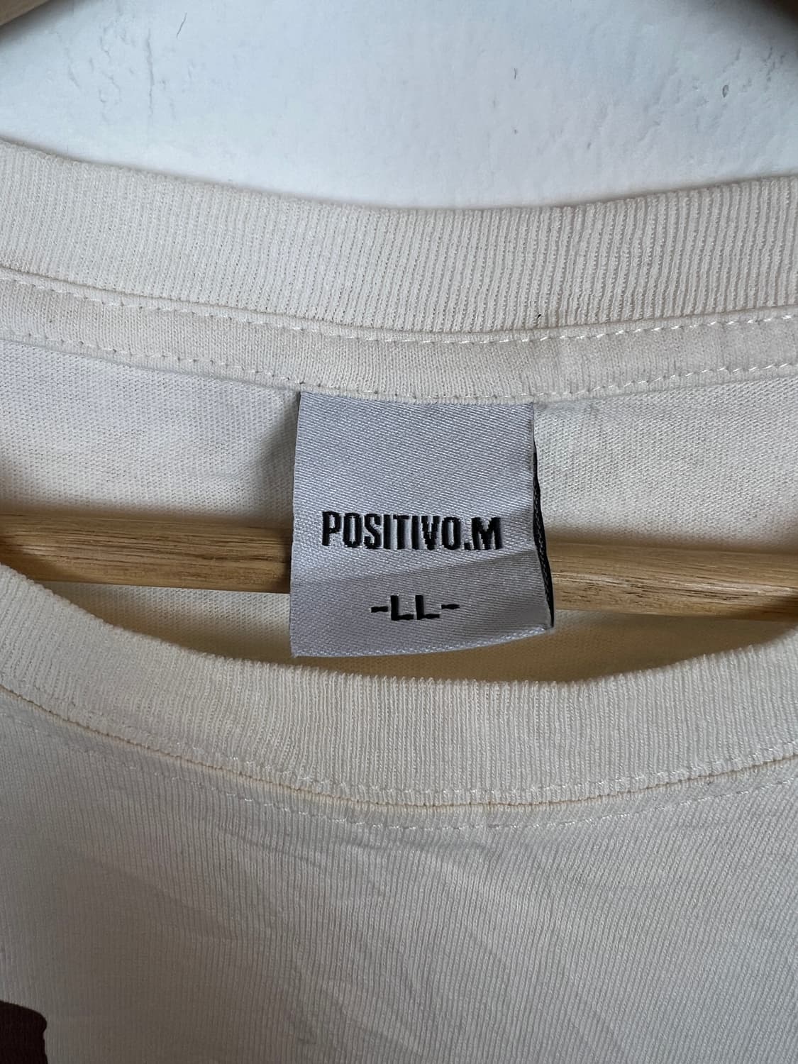 T245 POSITIVO.M 곰돌이 프린팅 반팔 티셔츠 LL 상품이미지3