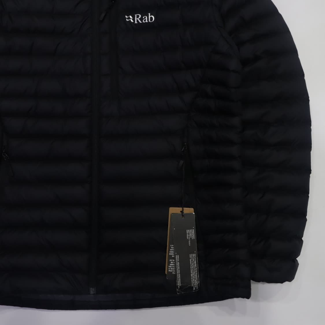 랩 마이크로라이트 알파인 후디 블랙 경량 패딩 상품이미지3