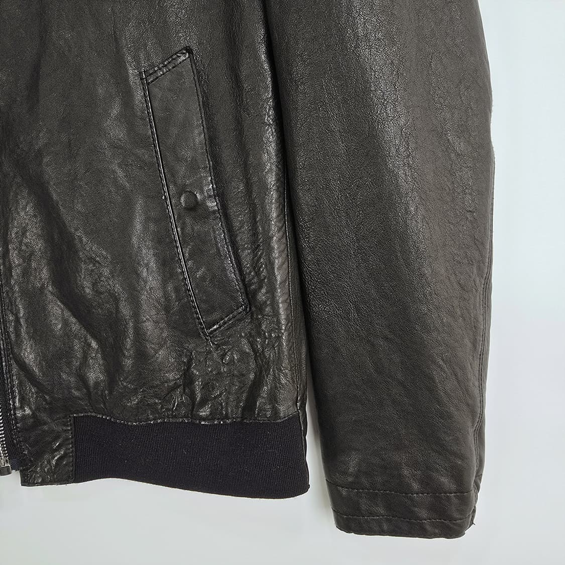 티아이포맨 T.I FOR MEN 양가죽 레더 자켓 블랙 95 상품이미지4
