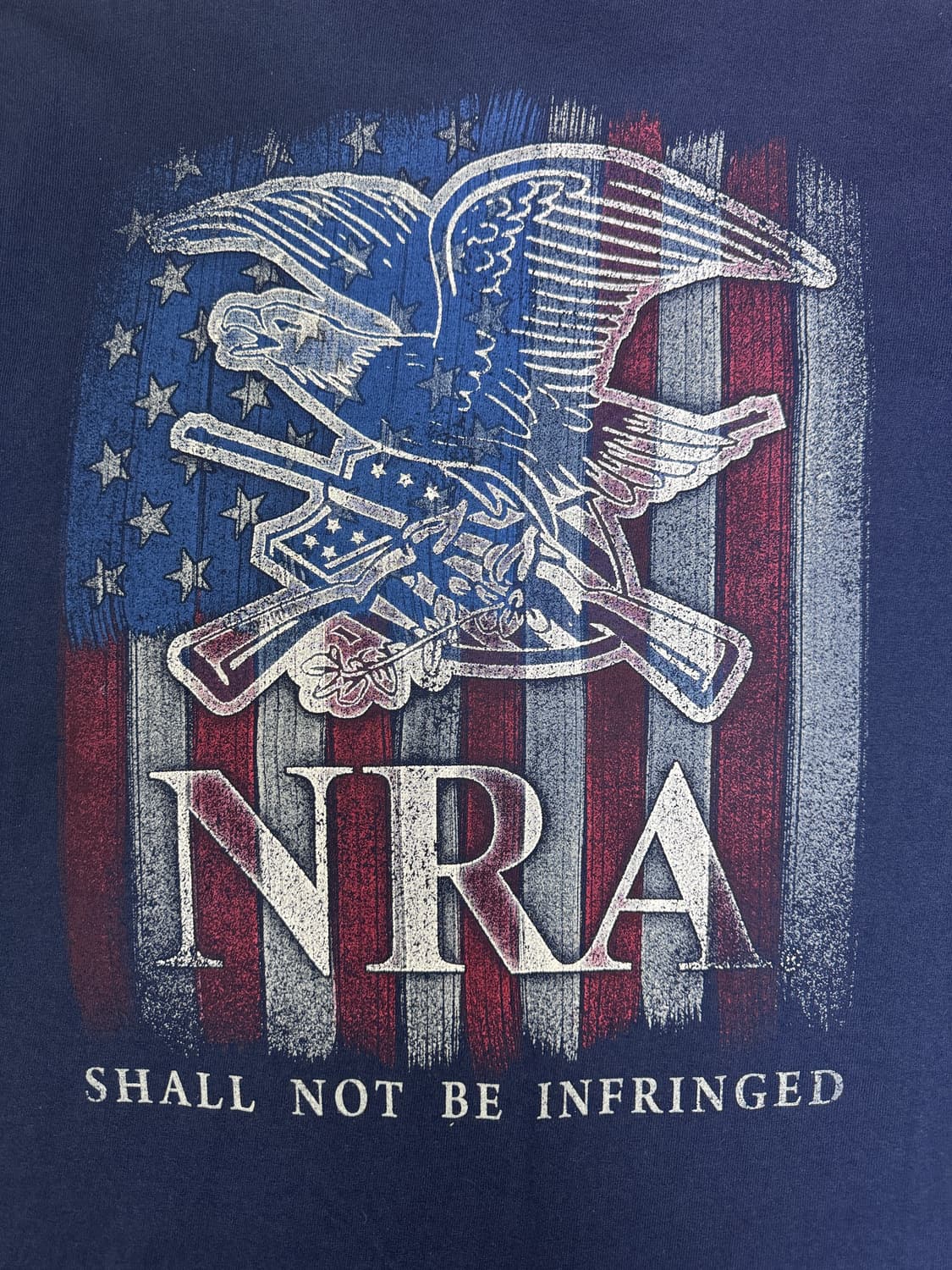 빈티지 00s NRA 독수리 엠블럼 백로고 멤버십 티셔츠 L 상품이미지5