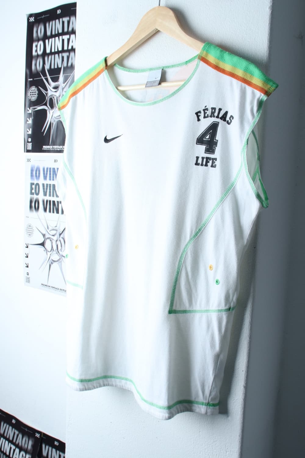 (M-XL) 나이키 반팔 티셔츠 00s 년대 민소매 화이트-H30598 상품이미지1