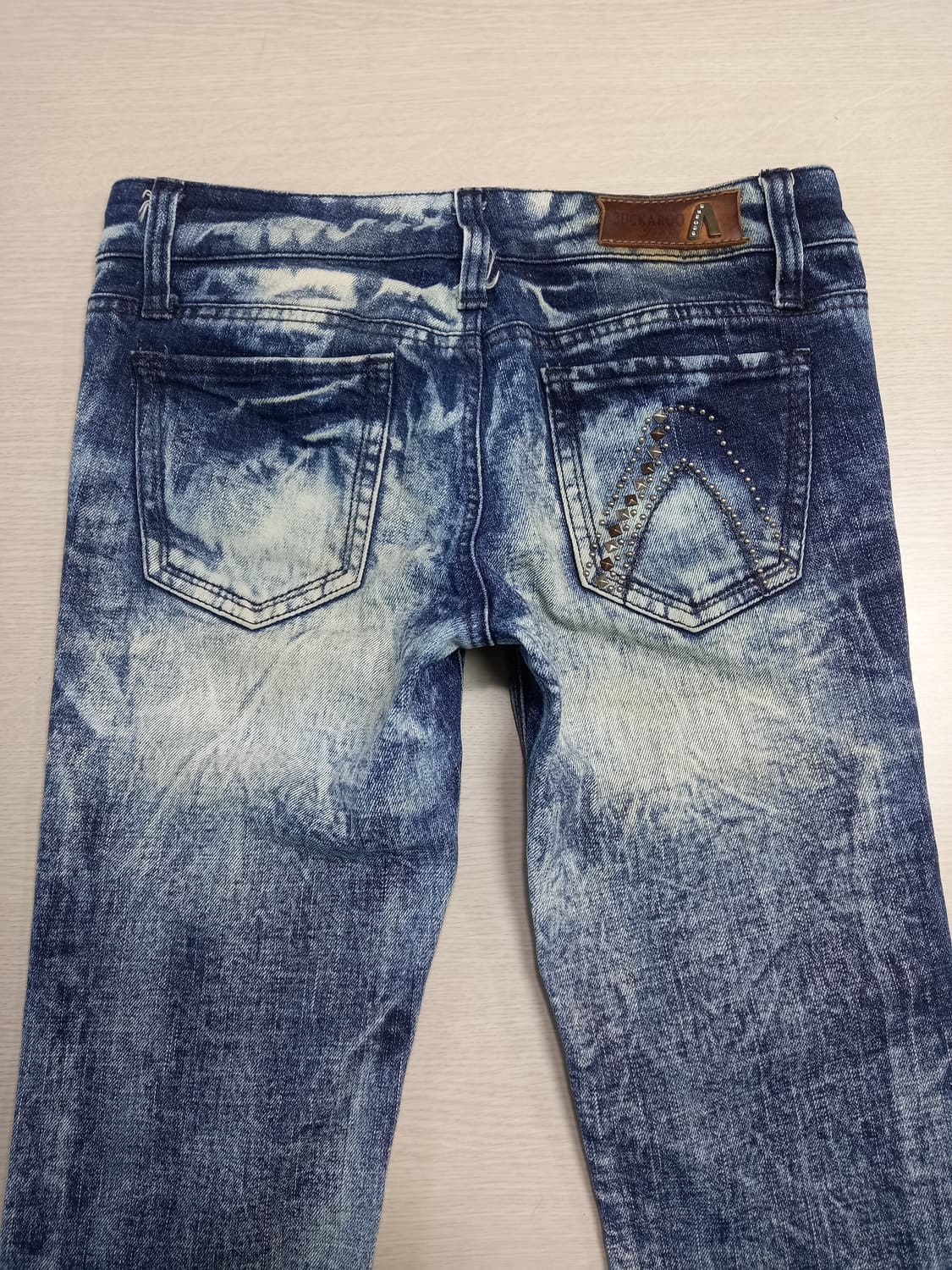 25 BUCKAROO 골반 워싱 스판 슬림일자진 25-300 상품이미지4