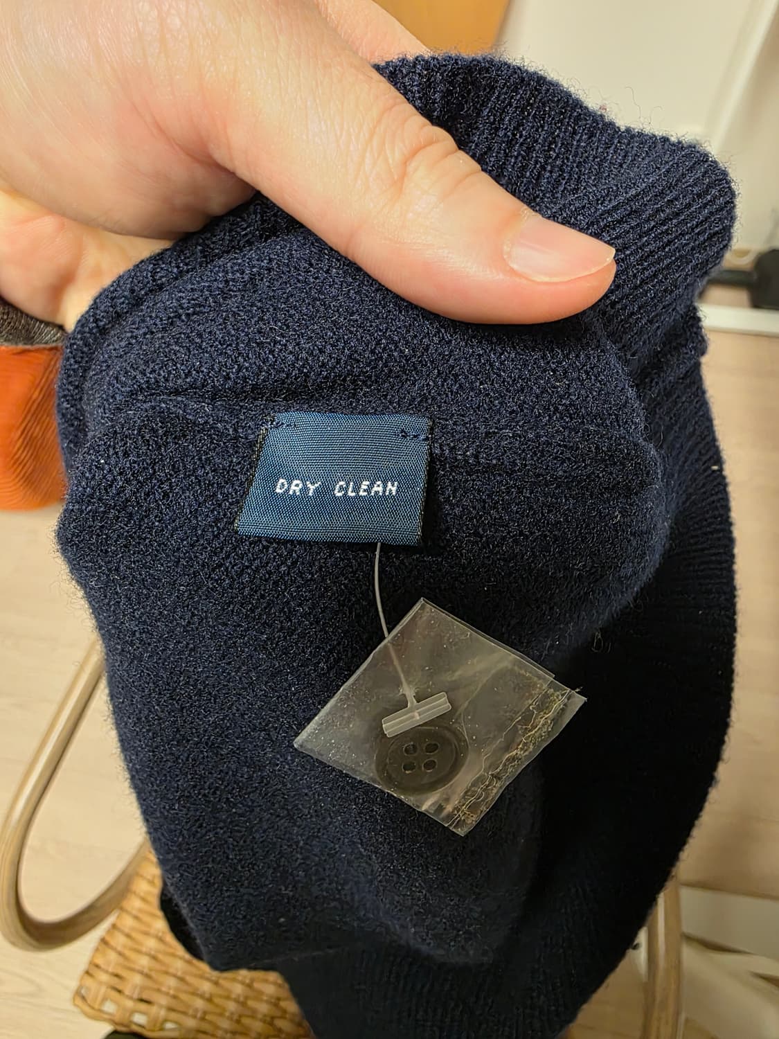 폴로 랄프로렌 램스울 니트 카라티 XL 네이비 POLO 상품이미지5