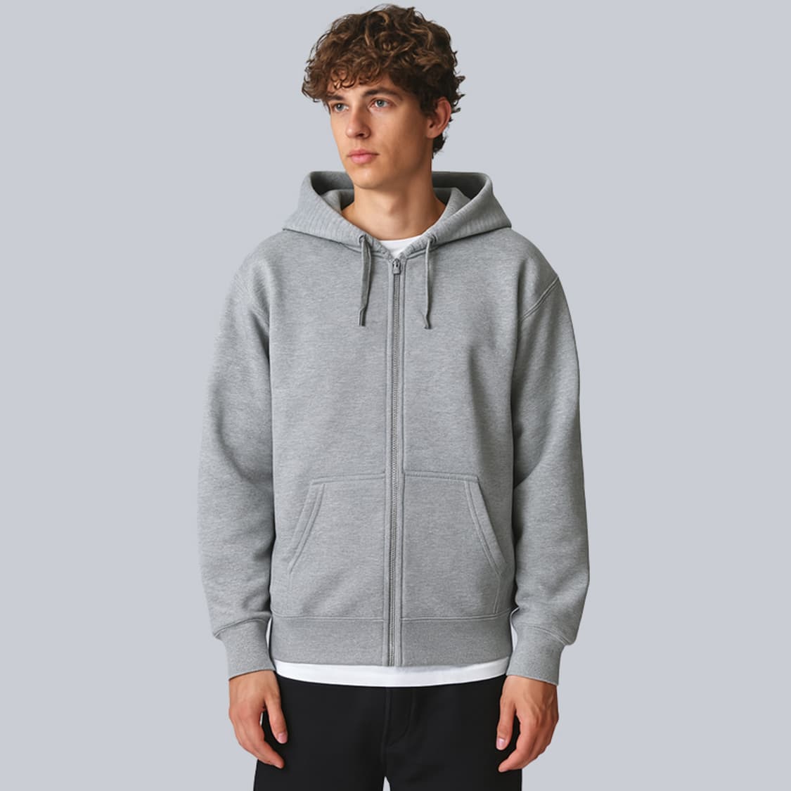 겨울 무지 기모 후드집업 후드티 후드티셔츠 상품이미지4