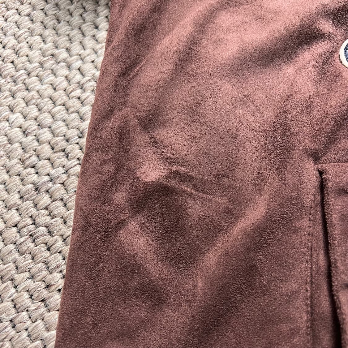 리크웨어 멀티패치 스웨이드 후드 자켓 브라운 XXXL 상품이미지9