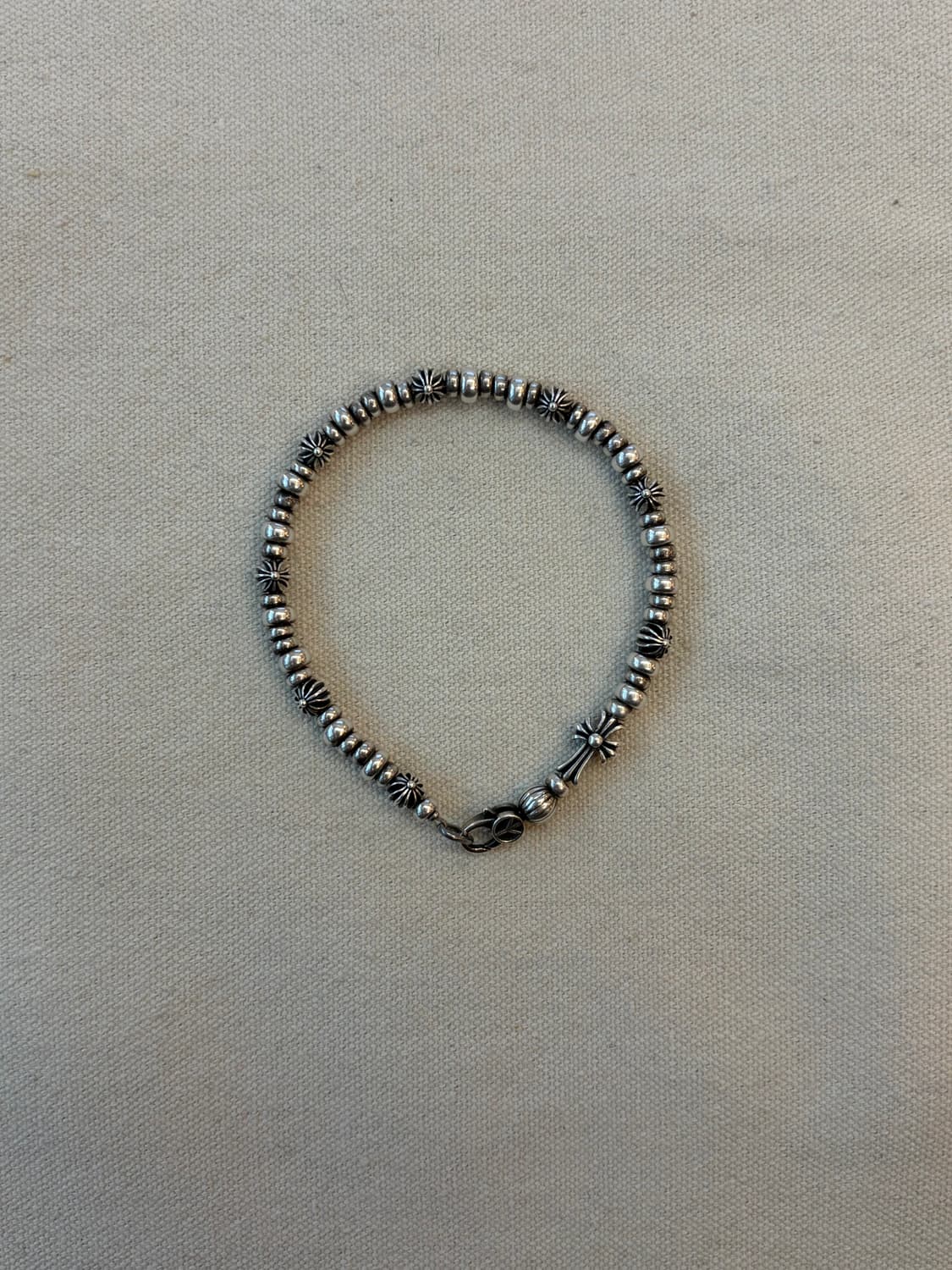 Silver 925 peace & cross bold bracelet 상품이미지1