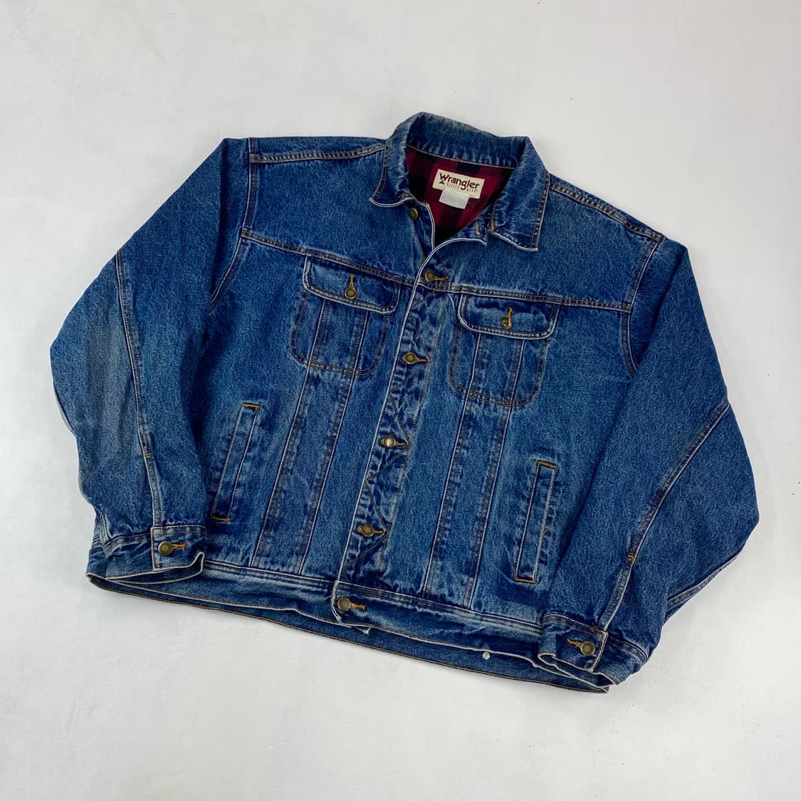 90s 랭글러 블랭킷 안감 데님 트러커 자켓 (105) 상품이미지1