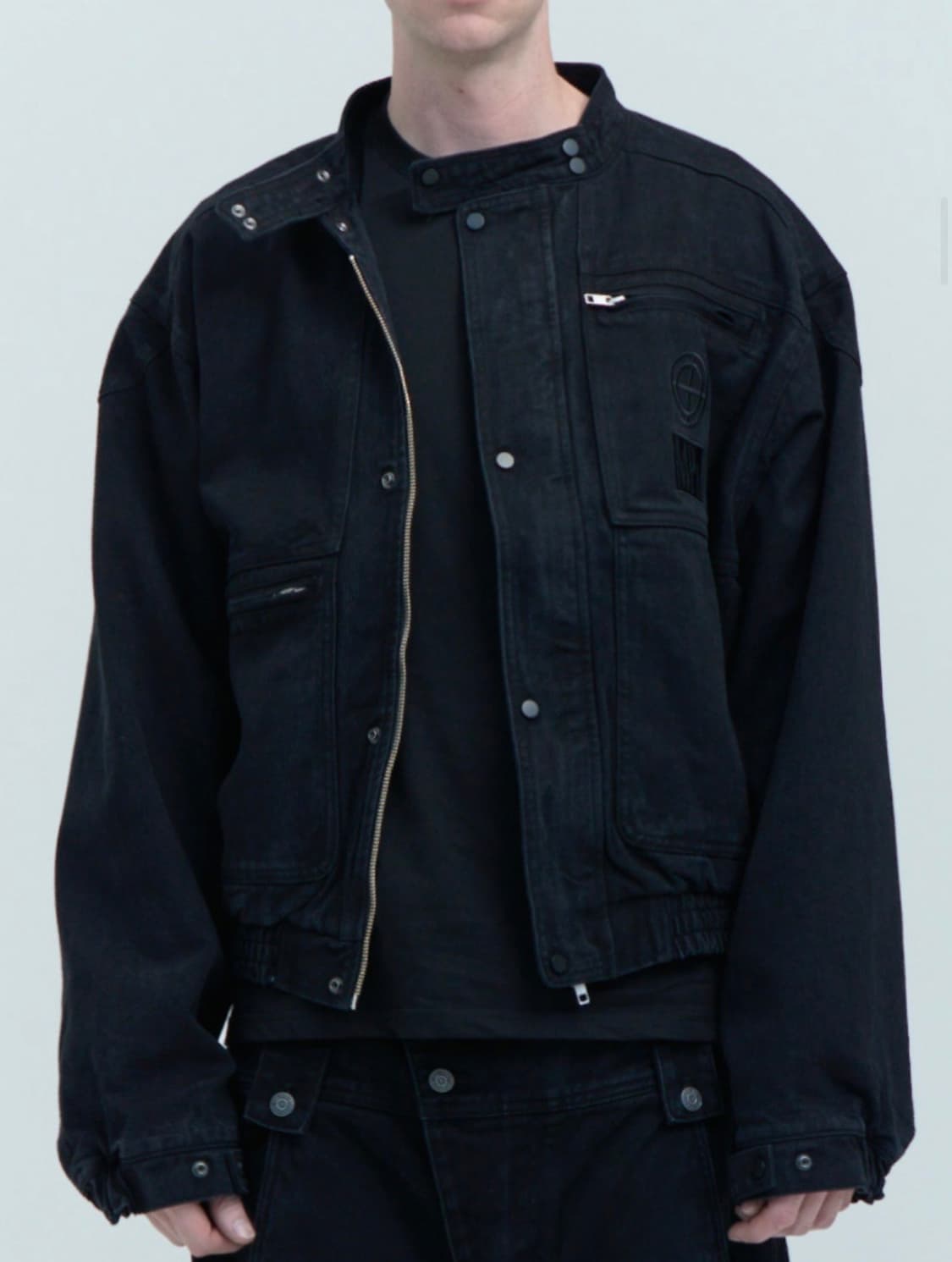 [M] 플라스틱 프로덕트 매니저자켓 블랙 상품이미지1