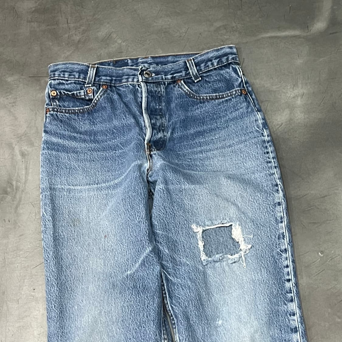  USA 리바이스 스탠다드 리페어 데님 팬츠 y14688 상품이미지3