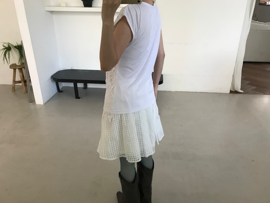 vintage ivory lace top 상품이미지5