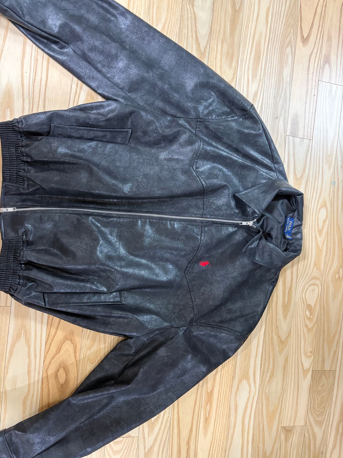 폴로 헤링턴 가죽자켓 L사이즈 상품이미지1