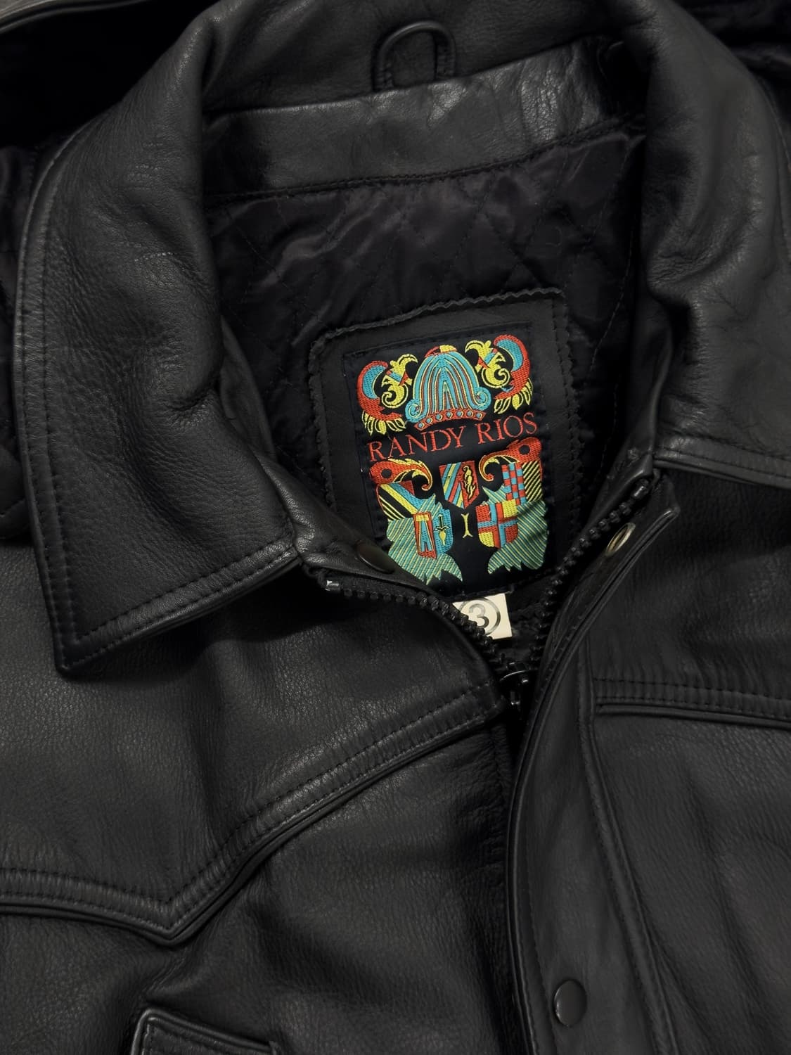 웨스턴 레더 후드 자켓 상품이미지4