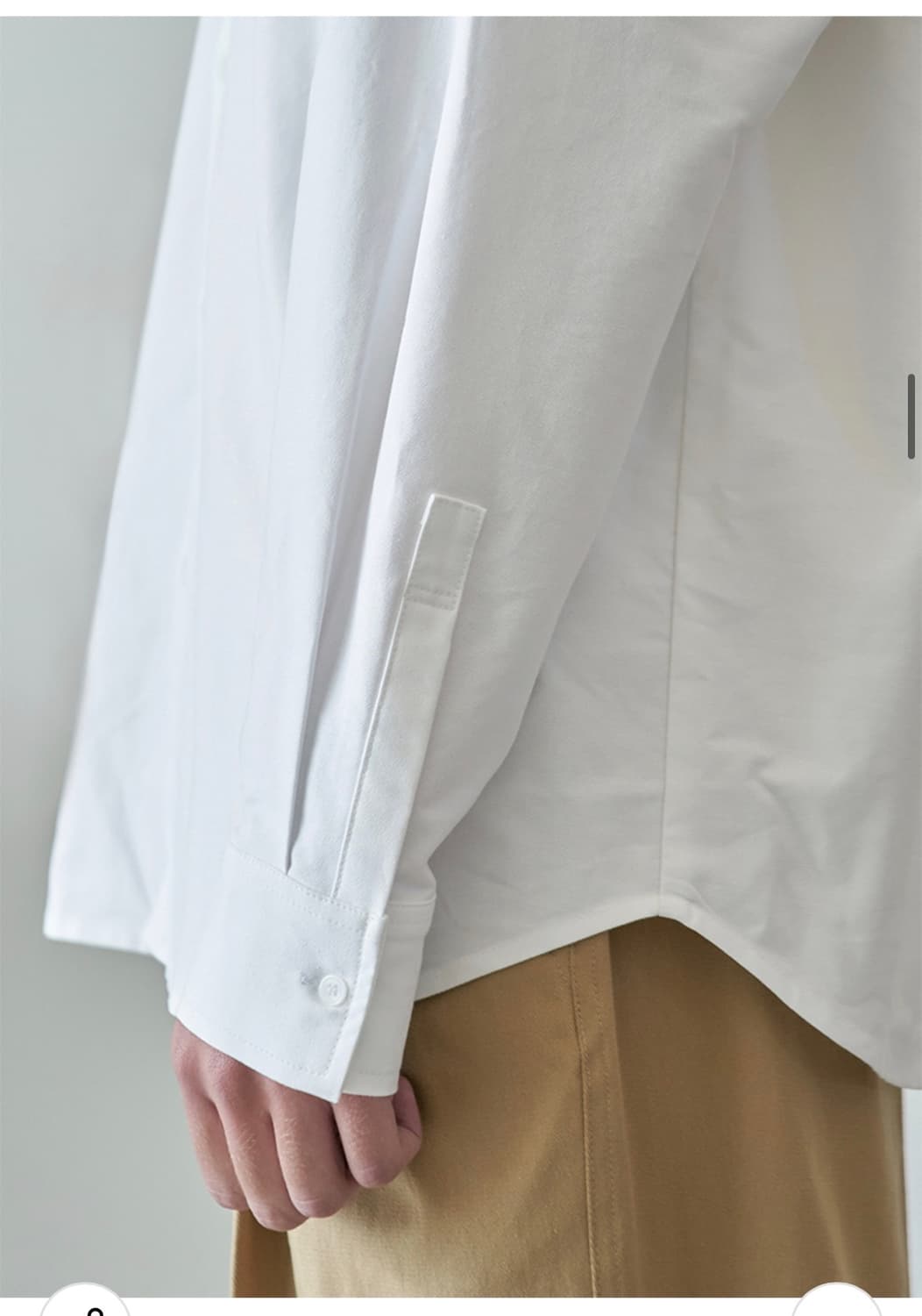 (L) 드로우핏 오버핏 옥스퍼드 셔츠 [WHITE] 판매 상품이미지6