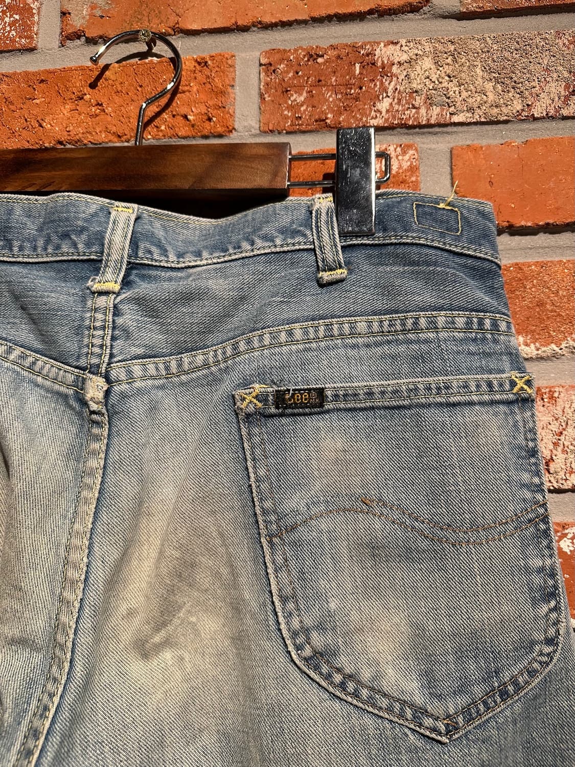 70s USA LEE 빈티지 리 카우보이 부츠컷 데님 팬츠 상품이미지9