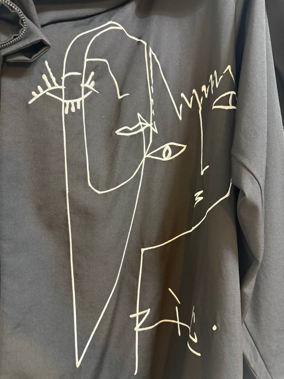 요지야마모토 뿌르옴므 16aw 미야자와 리에 자수 코트 상품이미지3