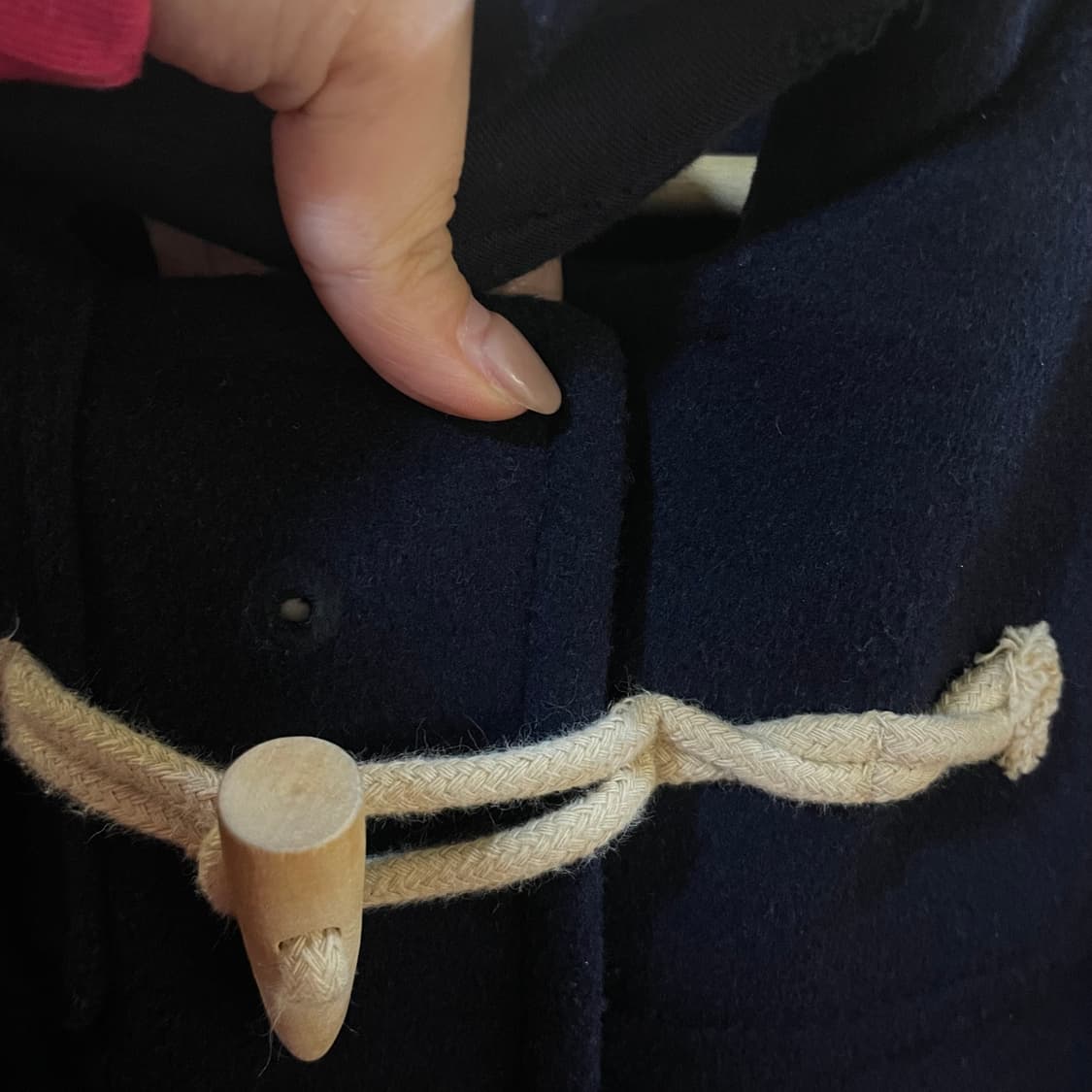 로파이 네이비 떡볶이 더플코트 L 상품이미지7