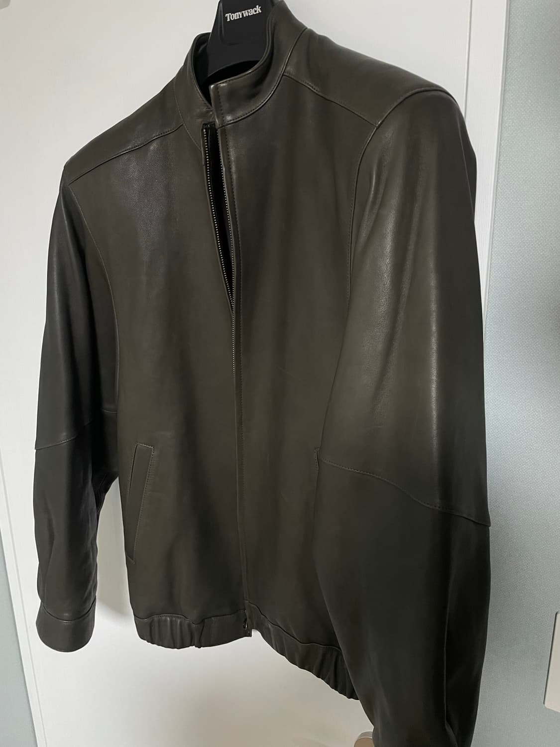 아모멘토 램스킨 레더 블루종 L 상품이미지1