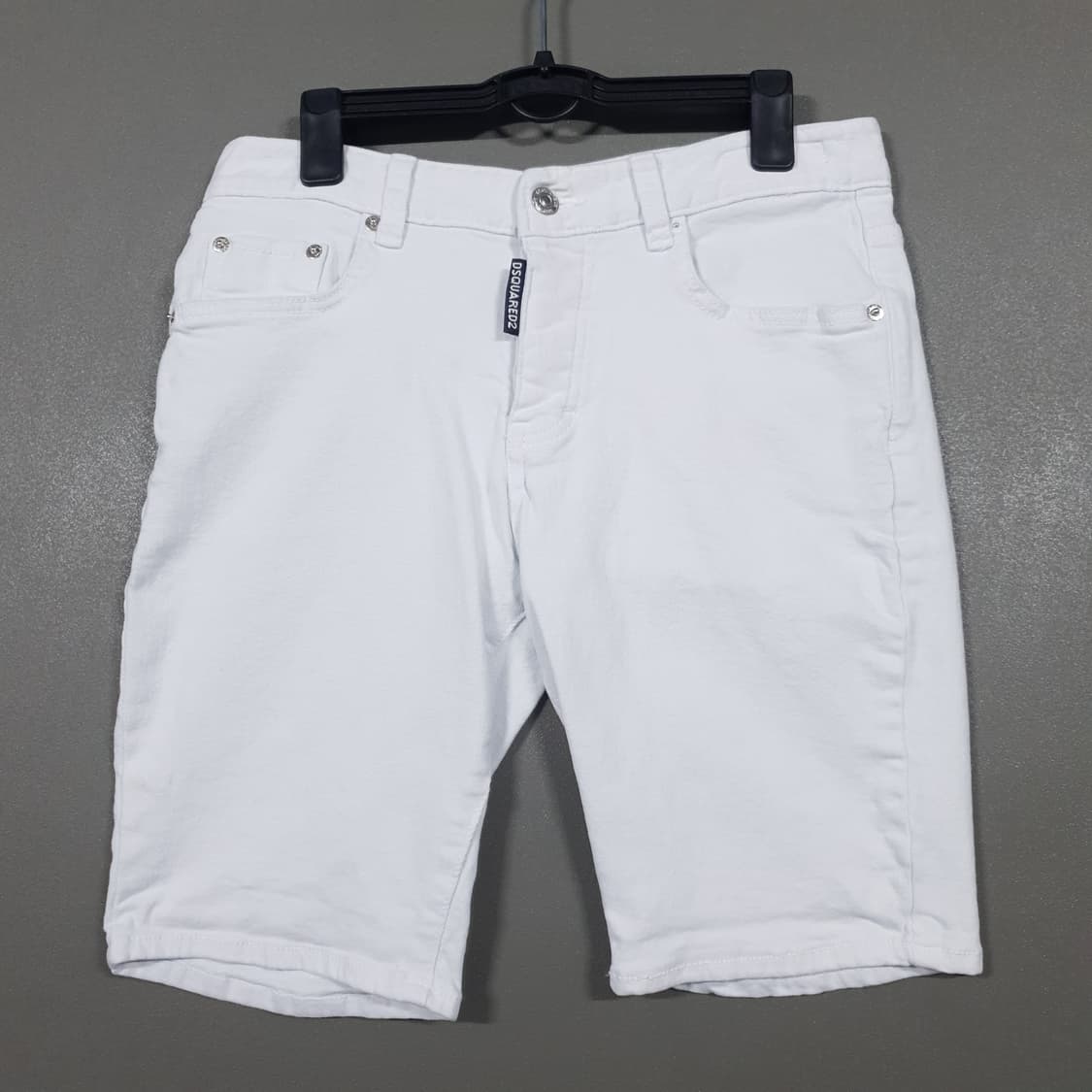 32인치) 디스퀘어드2 화이트 쇼츠 반바지 하프팬츠 상품이미지1