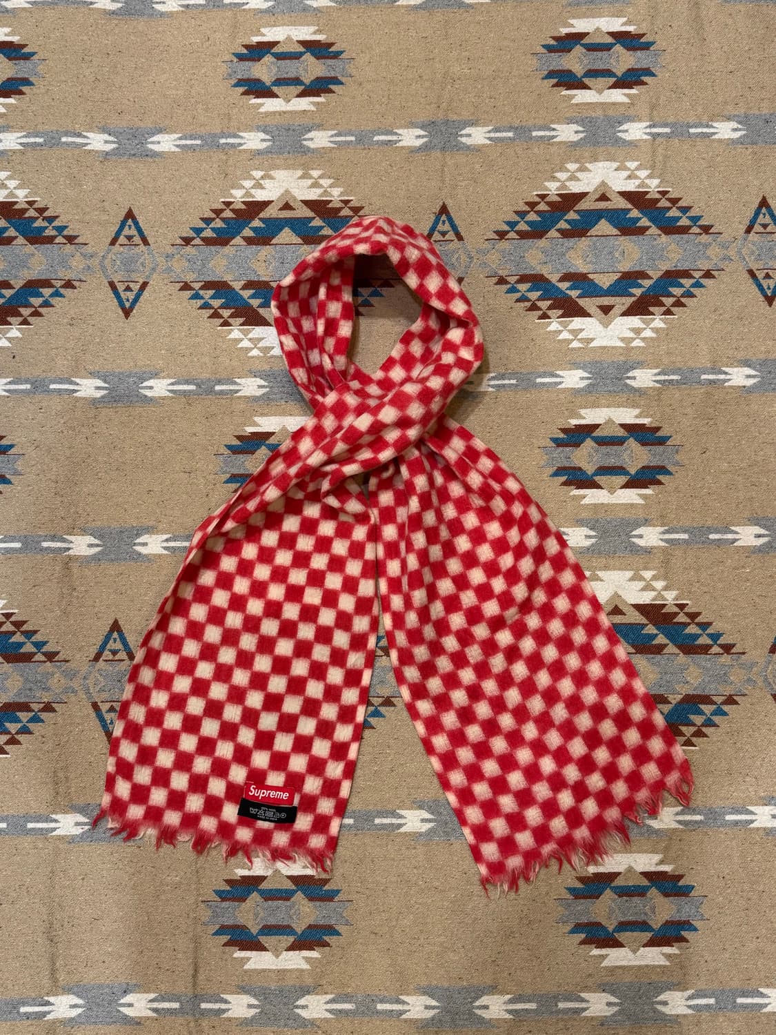 [OS] 슈프림 체커보드 울 스카프 (머플러) 상품이미지1