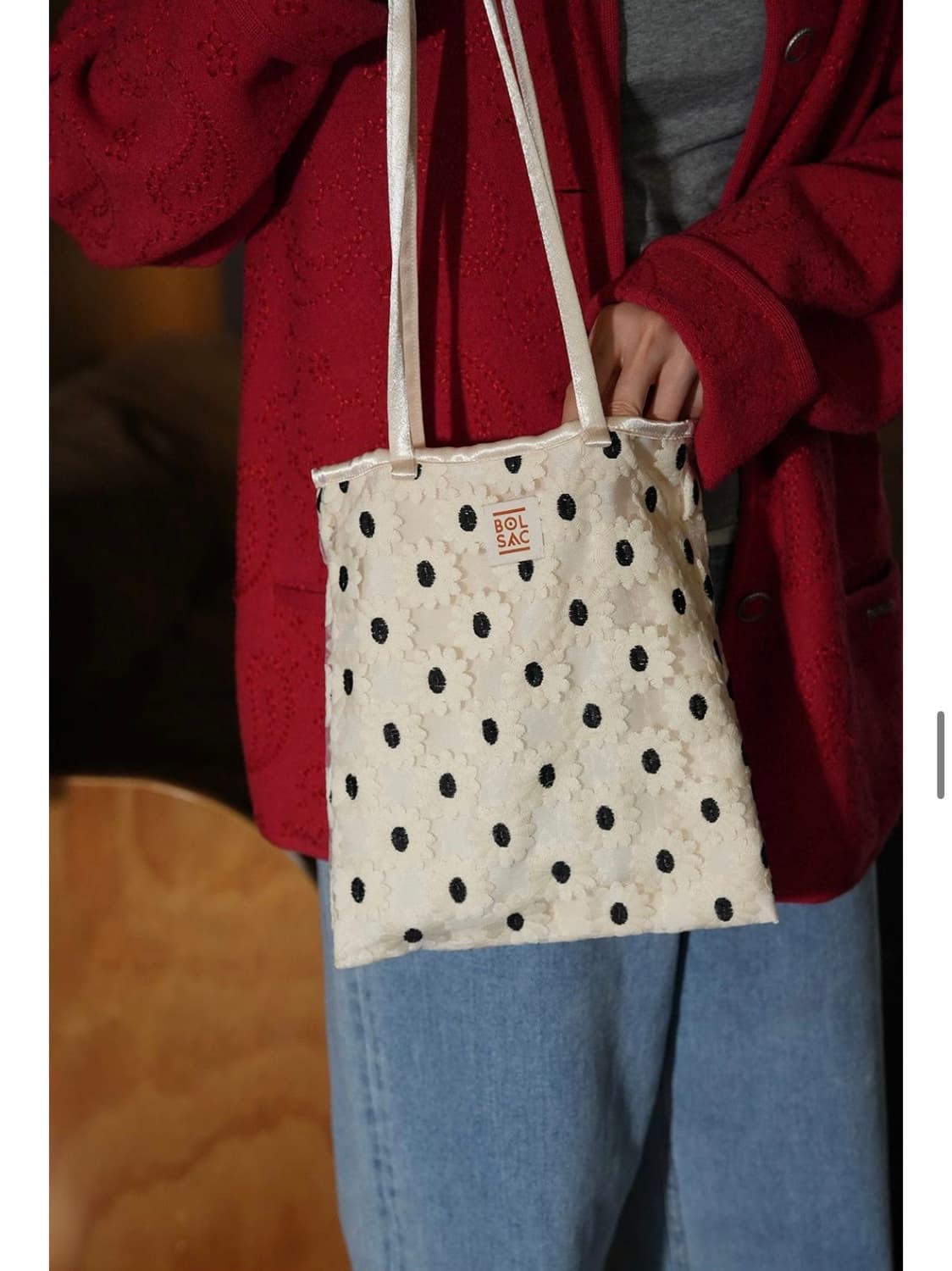 [볼삭] stroll bag _ white flower 상품이미지2
