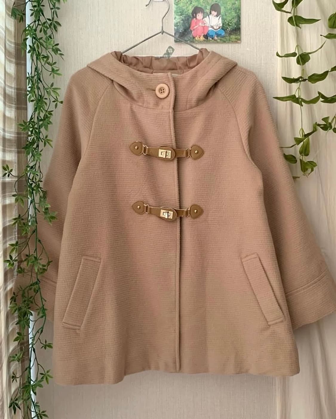 사와코 모리 더플 후드 코트 상품이미지1