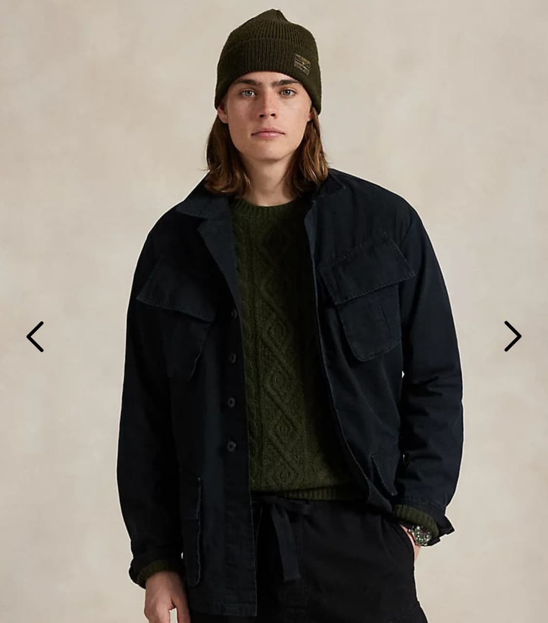 랄프로렌 립스탑 오버셔츠 파티그자켓 L 상품이미지1