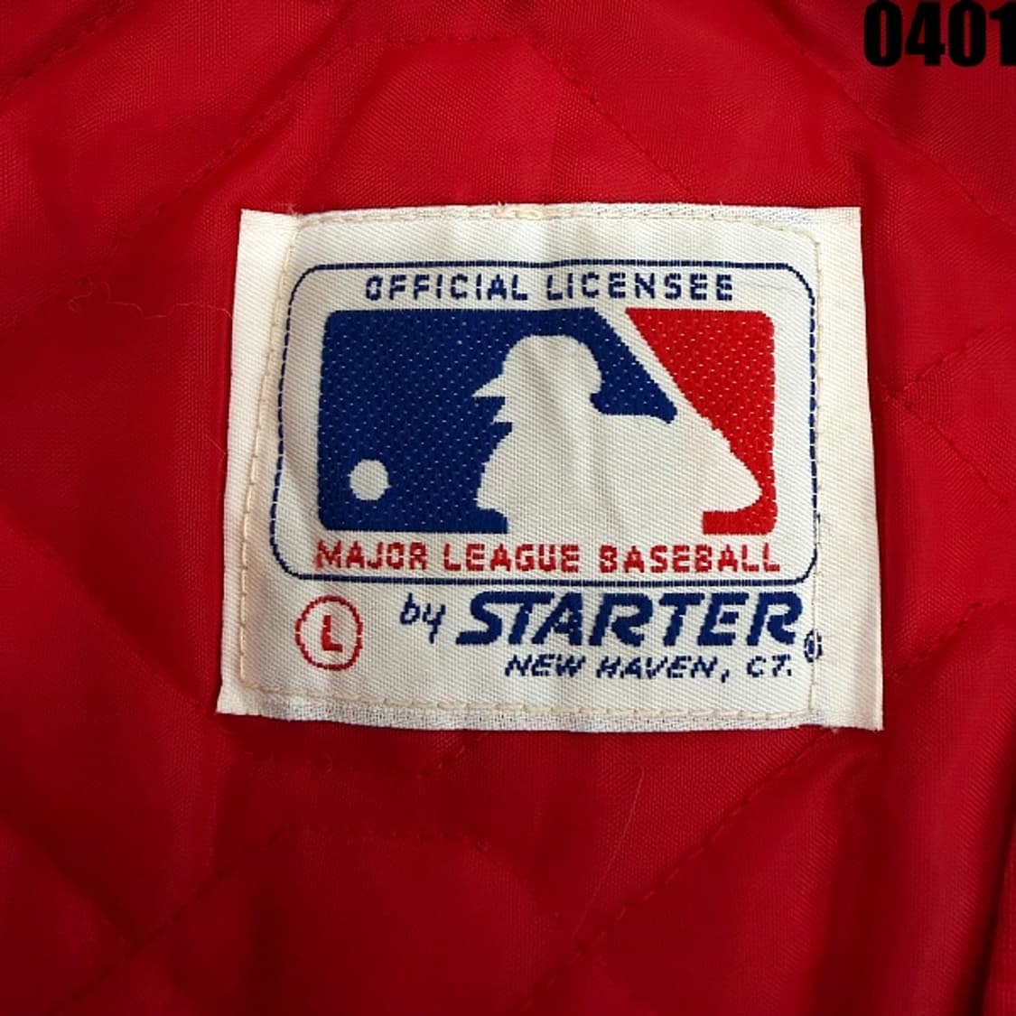 스타터 MLB 라이선스 새틴 바시티 자켓 L 0401 상품이미지4