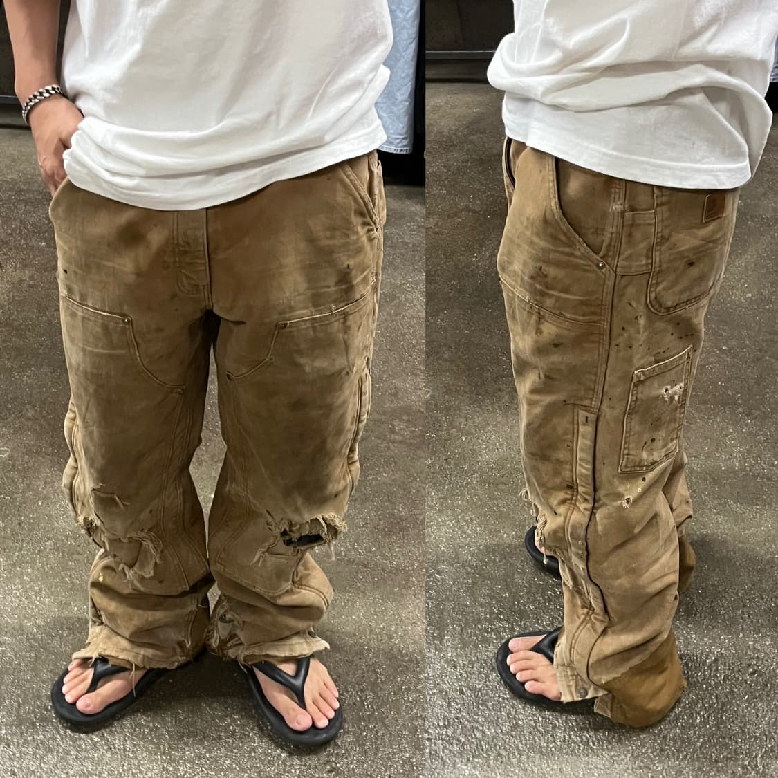 Carhartt 데미지 더블니 워크 팬츠 (33“) 상품이미지8