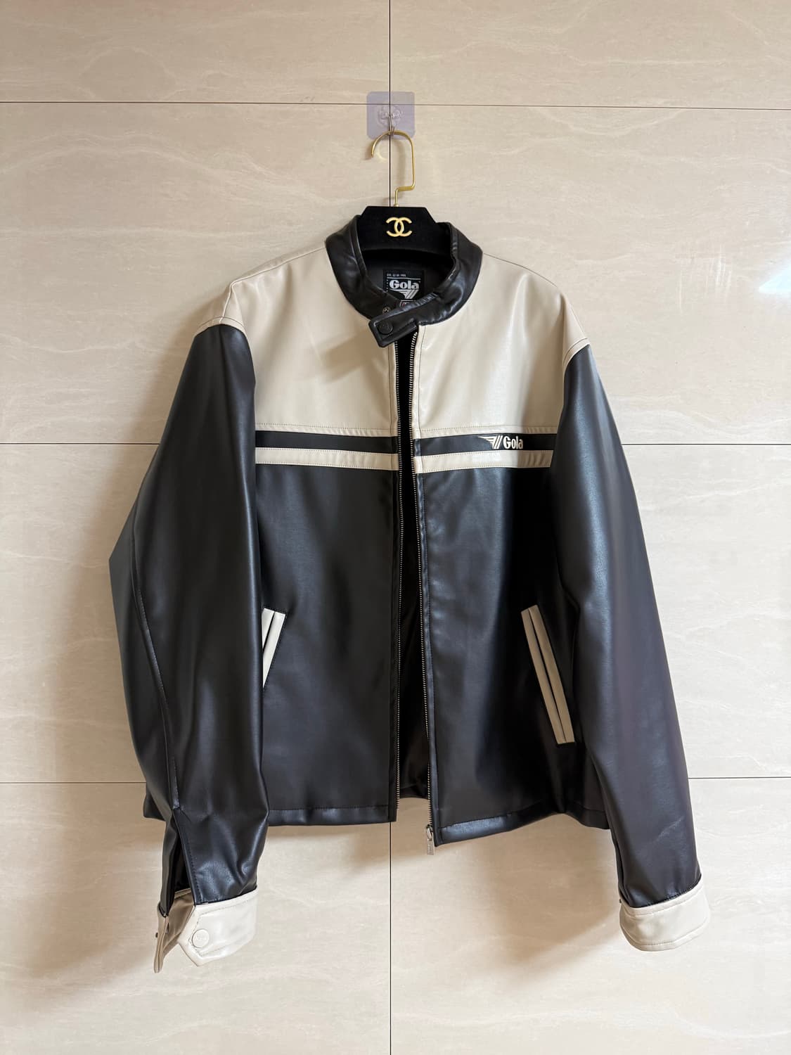 골라 클래식 바이커 레더자켓 상품이미지2