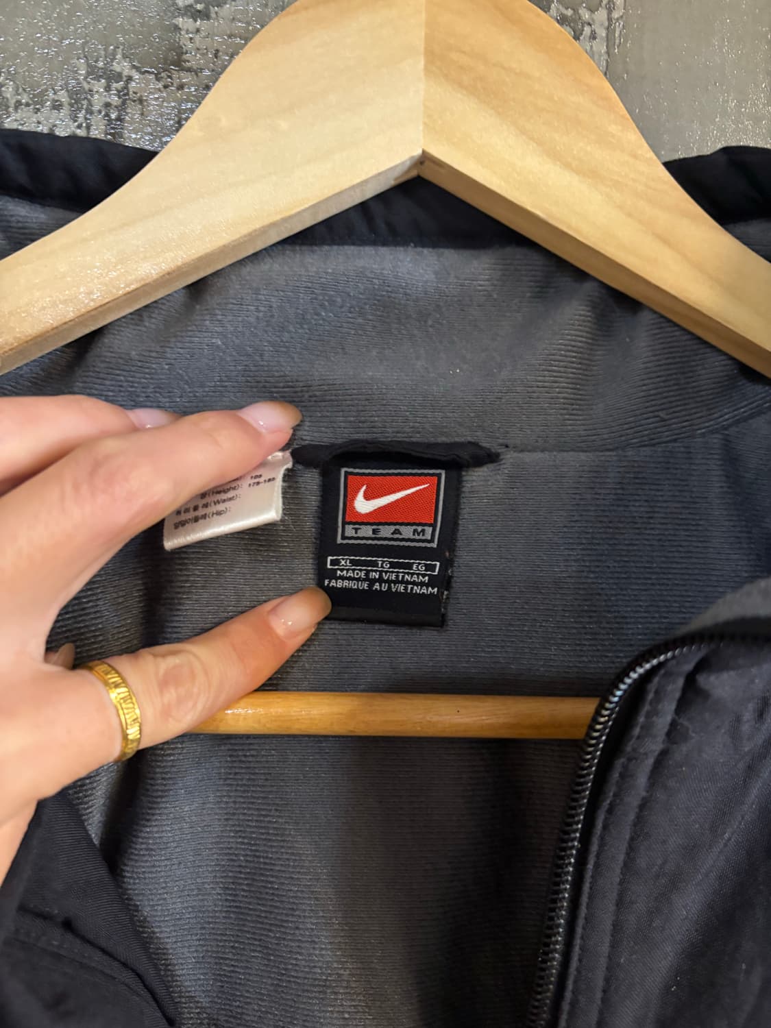 나이키 팀라인 스우시 블랙 자켓 XL 상품이미지6