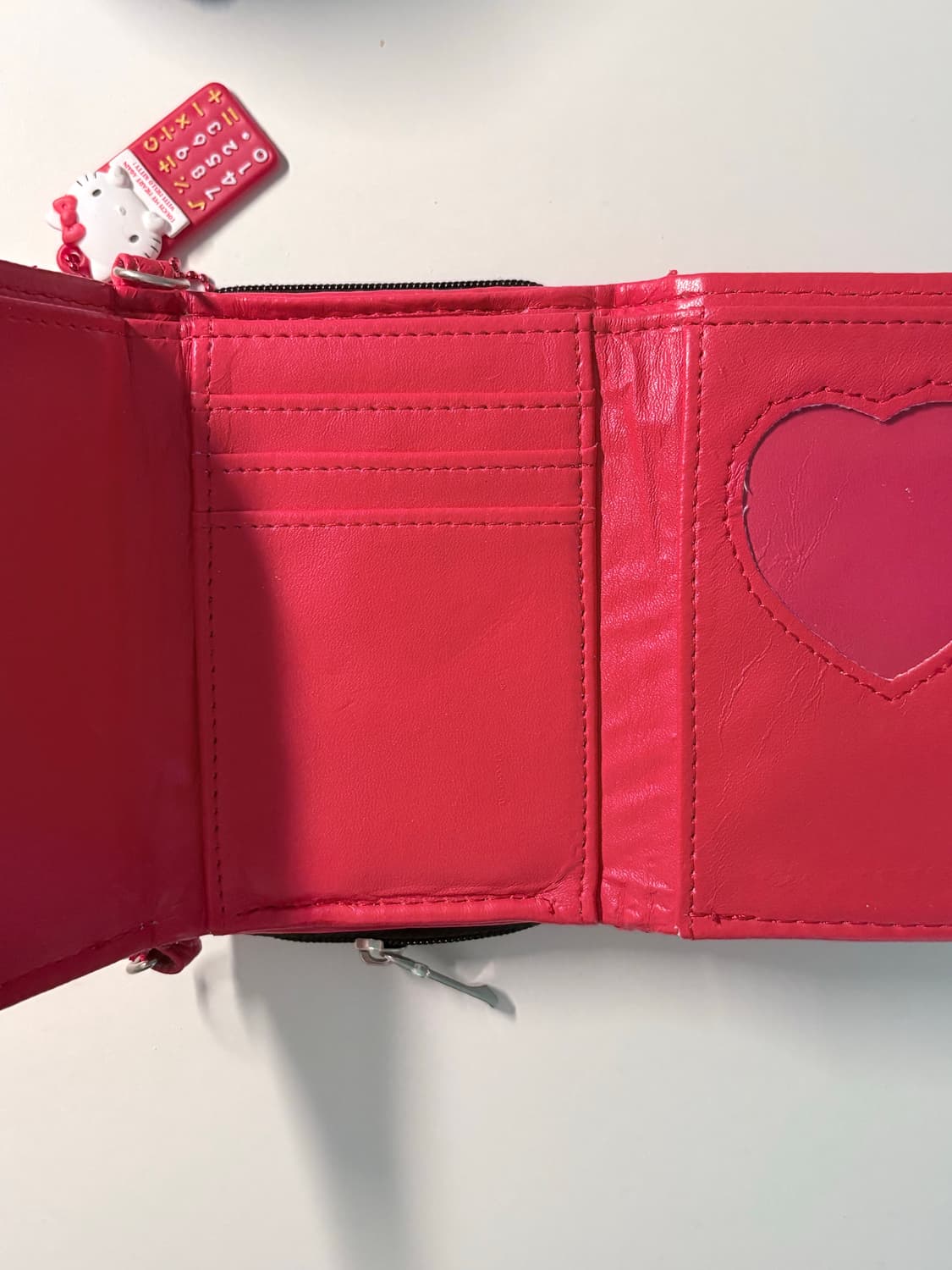 music in my life 피아노 고전문구 반지갑 레드 상품이미지4