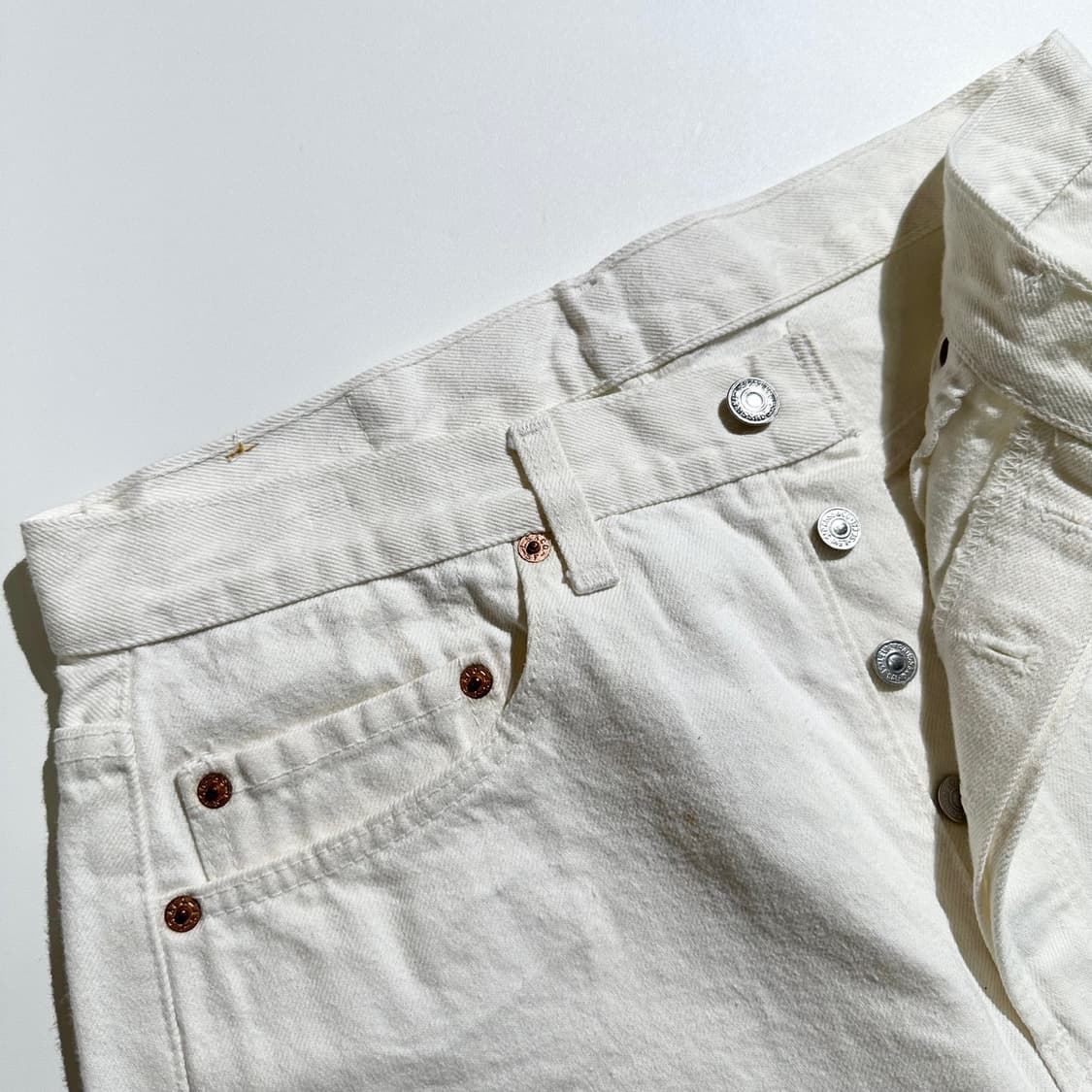 리바이스 USA 501 데님 커팅 하프 팬츠 상품이미지6