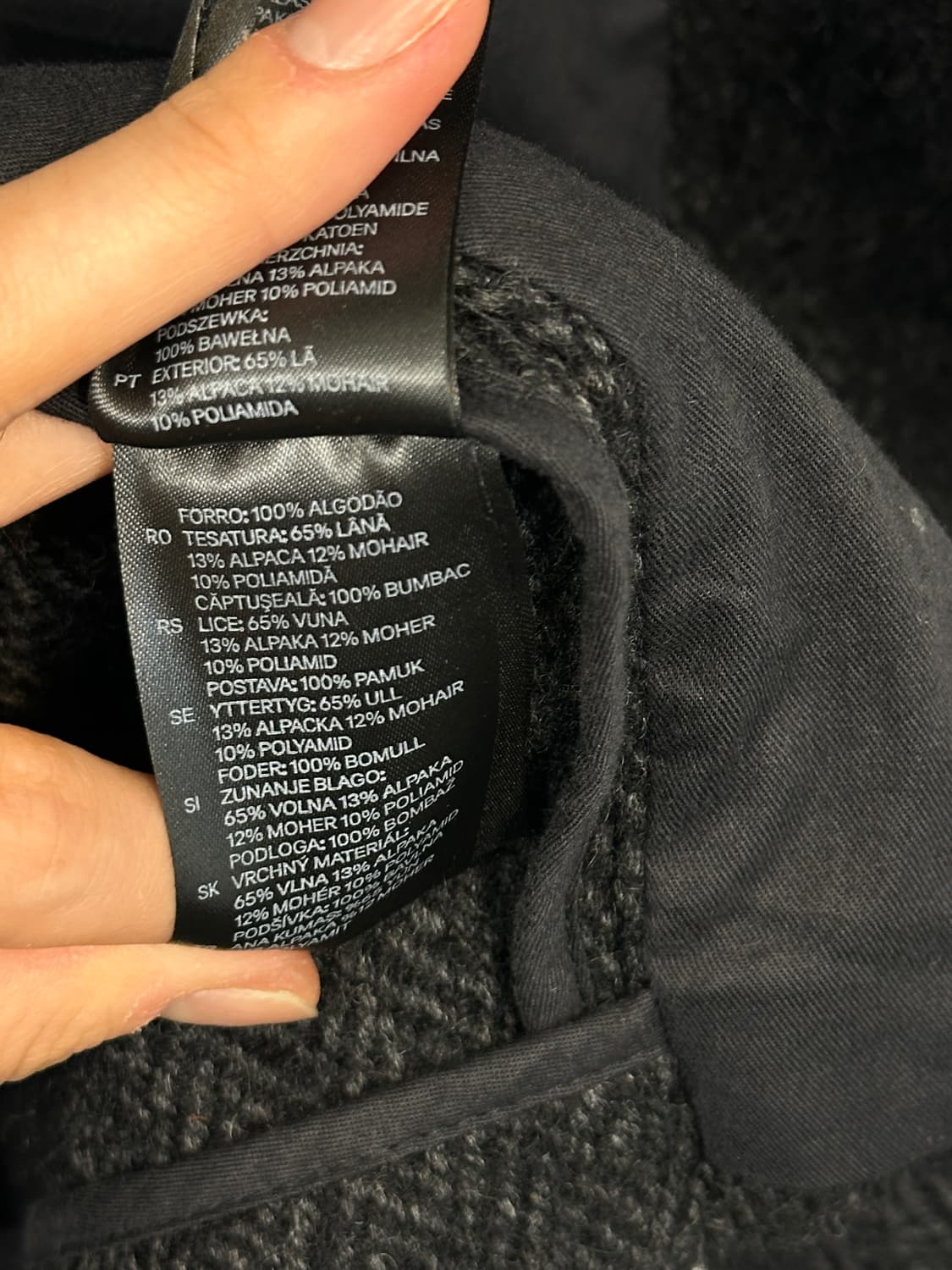 이자벨마랑 h&m 알파카 울 헤링본 자켓 os 상품이미지5