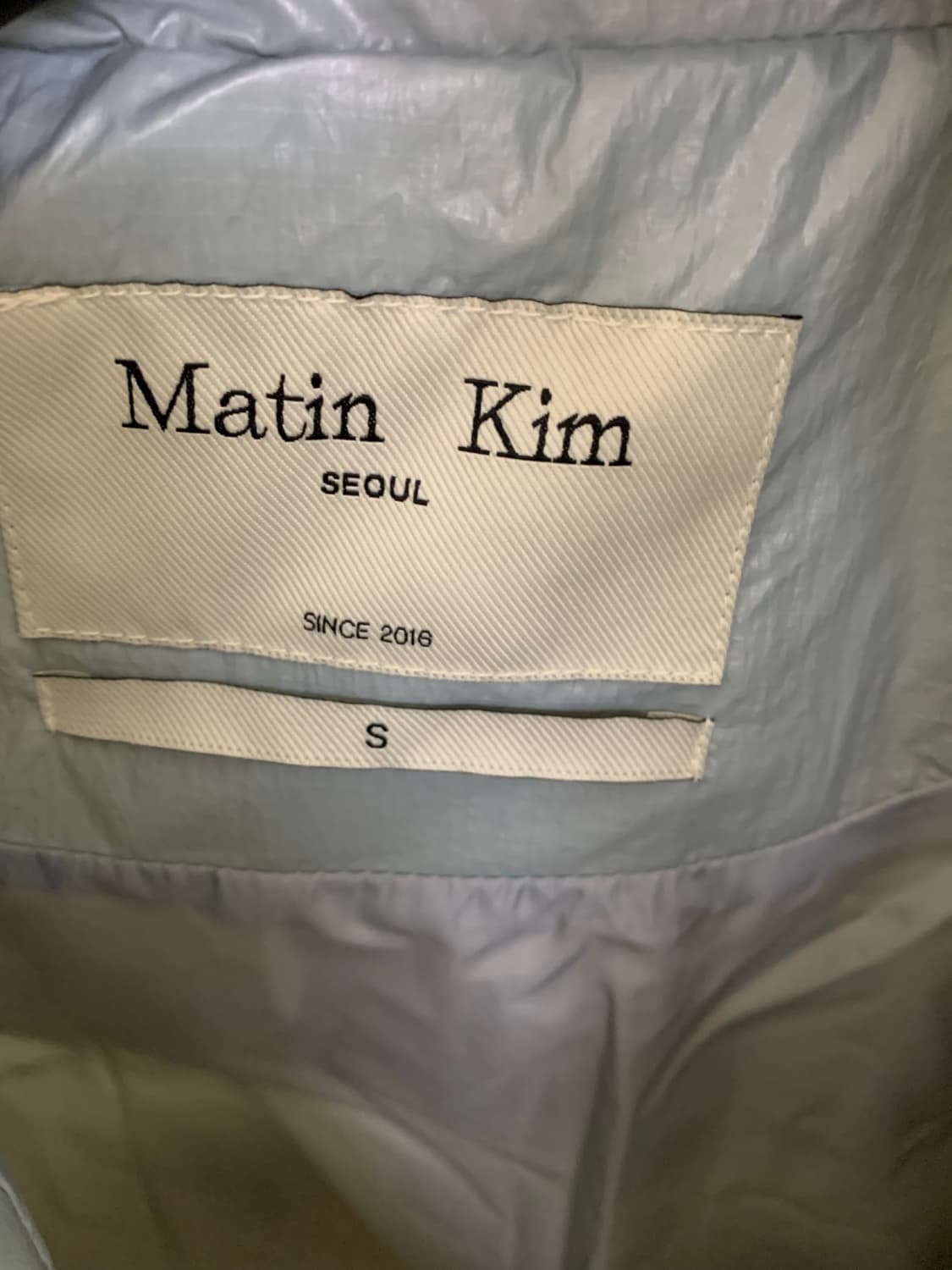 마뗑킴 로고 볼륨 다운 패딩 S 상품이미지5