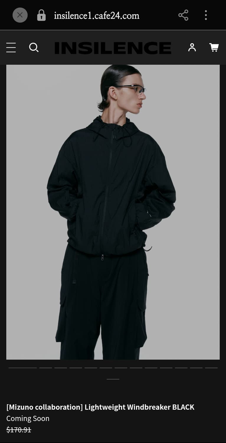 미즈노 인사일런스 라이트웨이트 블랙 후드 바람막이 상품이미지8