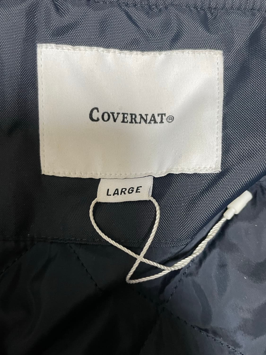 커버낫 스포츠클럽 바시티자켓 L 사이즈 네이비 상품이미지5