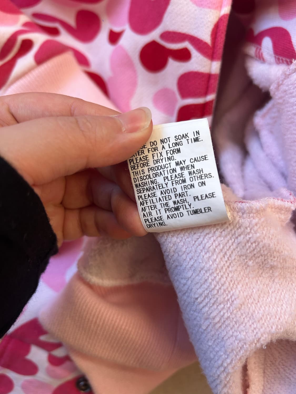 베이프 마일로 핑크 바시티 자켓 상품이미지10